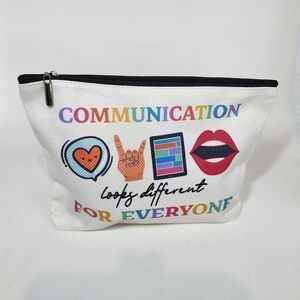 Communication Speech Therapy Makeup Cosmetic Bag